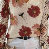 Susana - Camisola elegante com padrão floral