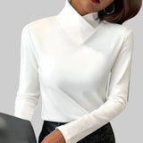 Rafaela | Corte elegante de camisola de gola alta