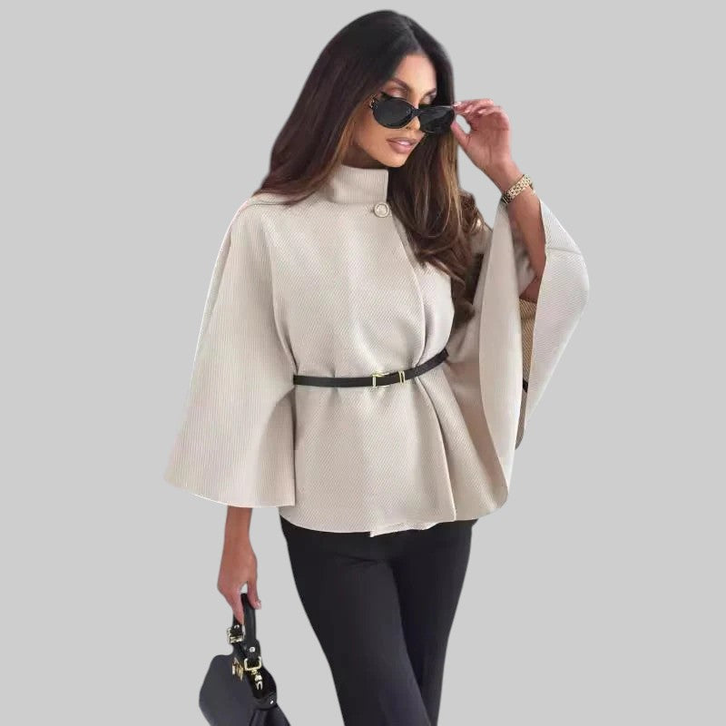 Júlia - Casaco elegante com mangas borboleta e cinto