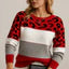 Vanessa - Sweater casual com padrão de leopardo