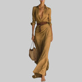 CELESTE – VESTIDO ENVELOPE COM CINTO NA CINTURA