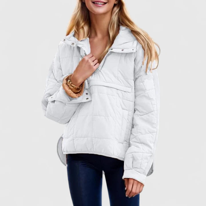Letícia - Sweatshirt oversize com capuz impermeável