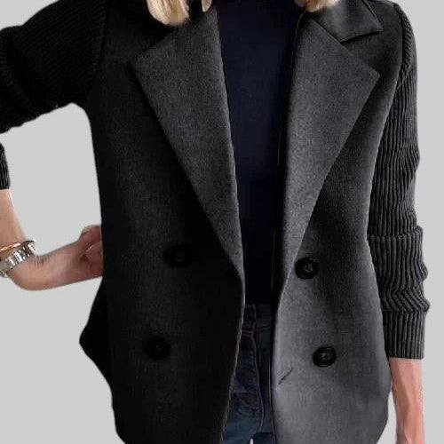 Laura - Blazer elegante com mangas de malha