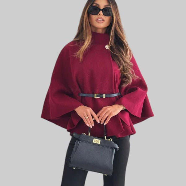 Júlia - Casaco elegante com mangas borboleta e cinto