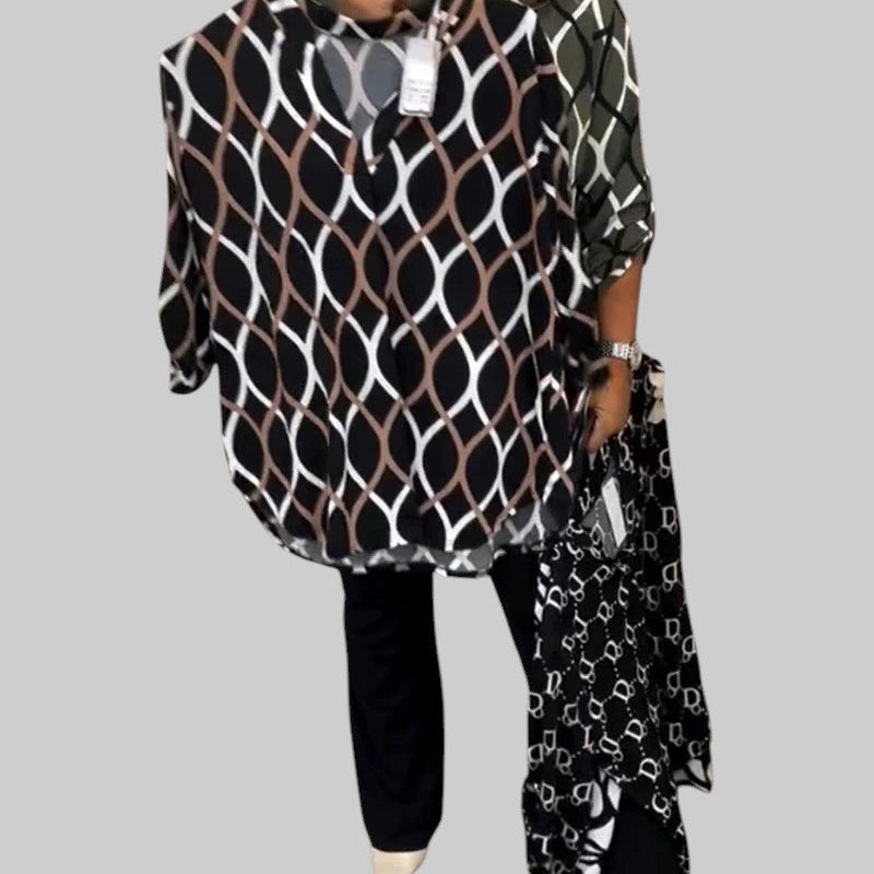 Carolina - Blusa com estampado gráfico