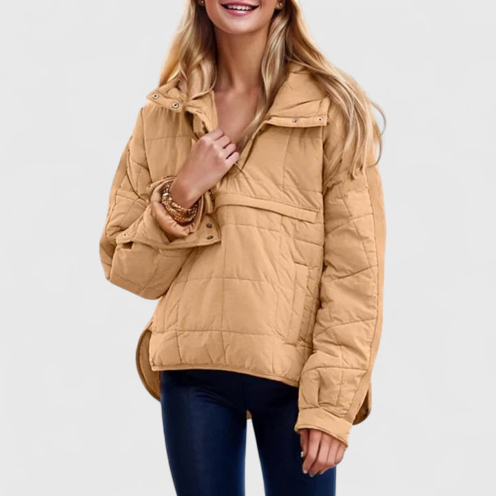 Letícia - Sweatshirt oversize com capuz impermeável