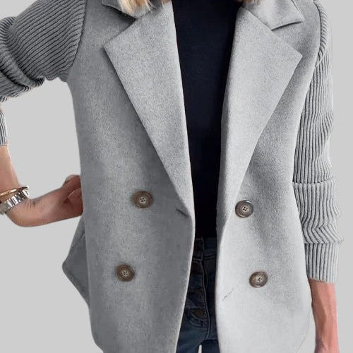 Laura - Blazer elegante com mangas de malha
