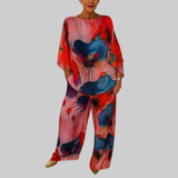 Ana - Conjunto feminino de duas peças em cetim
