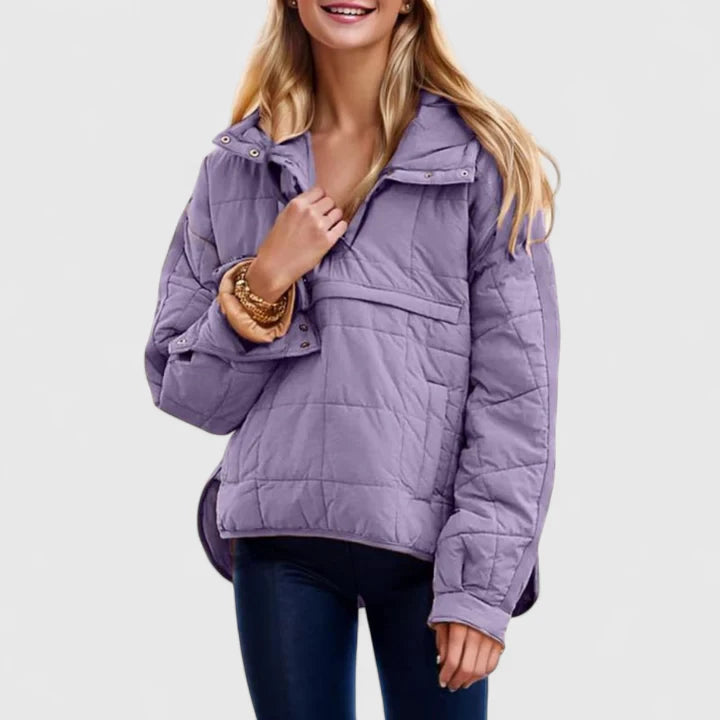 Letícia - Sweatshirt oversize com capuz impermeável