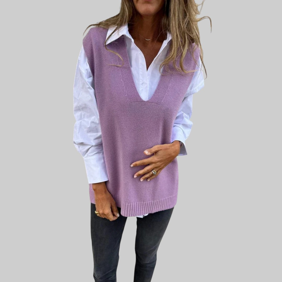 Lia - Cardigan de malha confortável