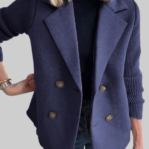 Laura - Blazer elegante com mangas de malha