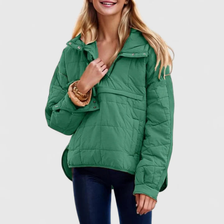 Letícia - Sweatshirt oversize com capuz impermeável