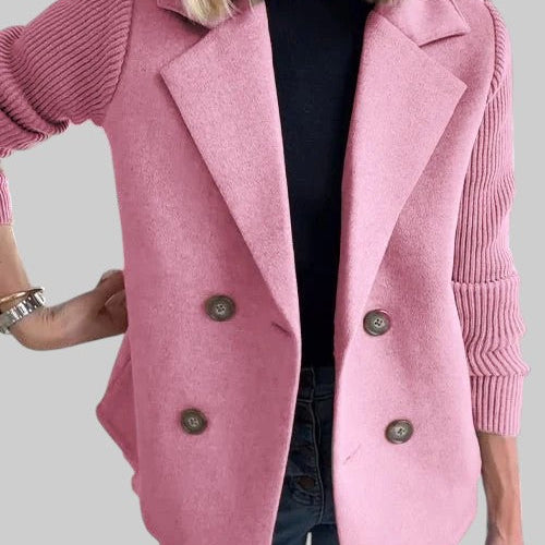 Laura - Blazer elegante com mangas de malha
