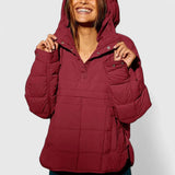 Letícia - Sweatshirt oversize com capuz impermeável