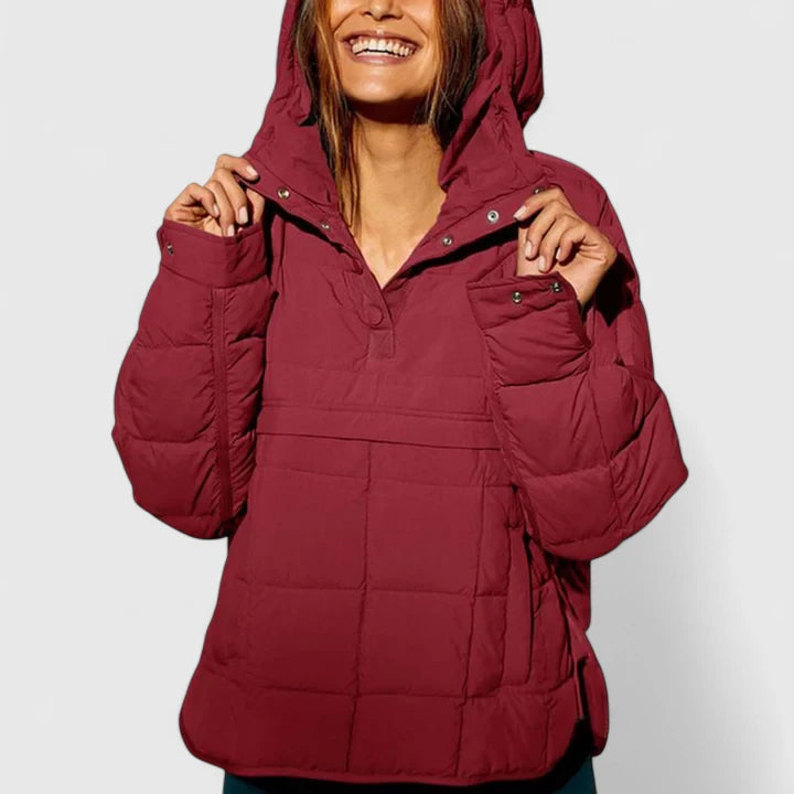 Letícia - Sweatshirt oversize com capuz impermeável