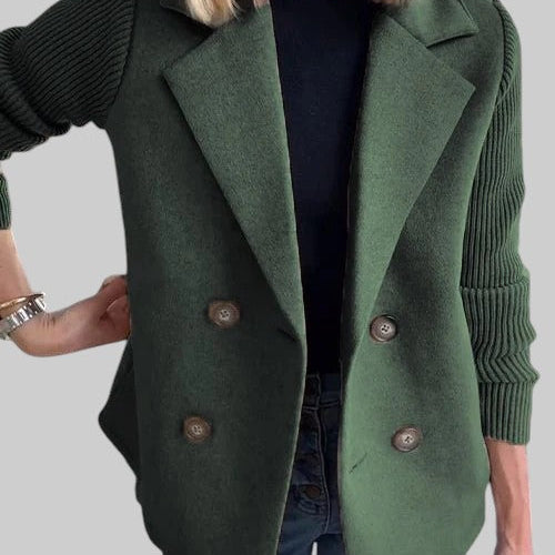 Laura - Blazer elegante com mangas de malha