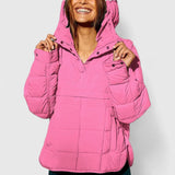 Letícia - Sweatshirt oversize com capuz impermeável