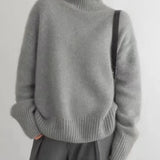 Mónica - Camisola de caxemira com gola alta