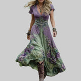 Benedita - Vestido de renda floral, feito à medida e fluído