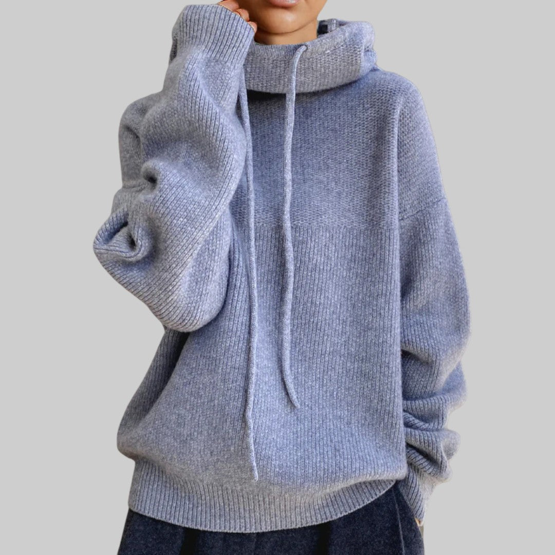Virgínia - Camisola de gola alta em lã merino
