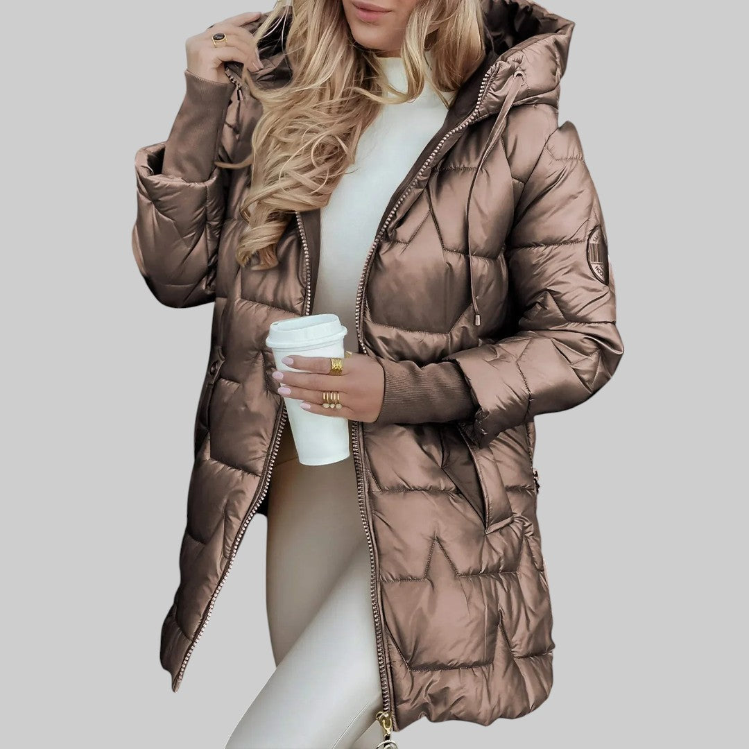 Sílvia - Casaco elegante com capuz