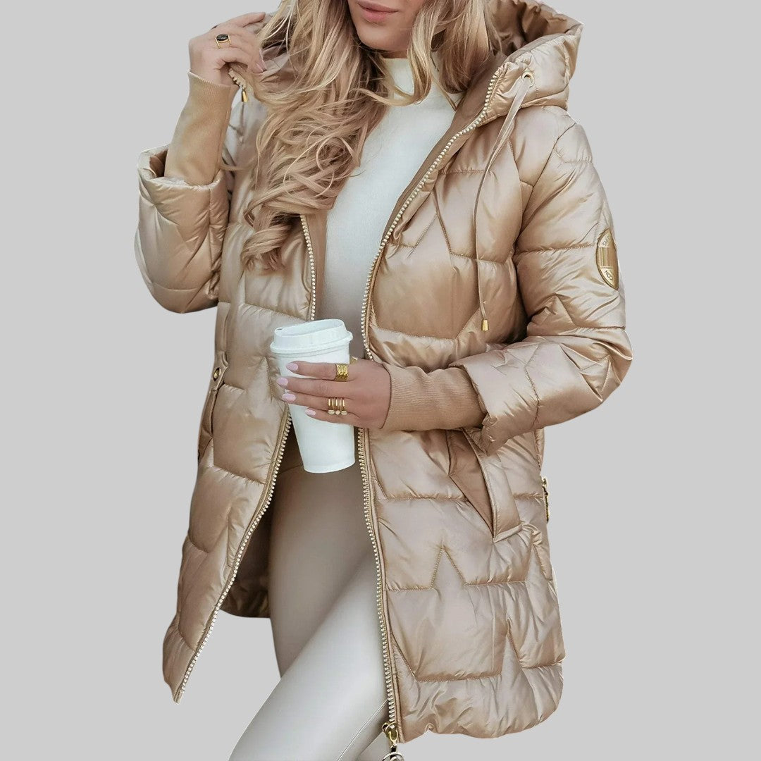 Sílvia - Casaco elegante com capuz