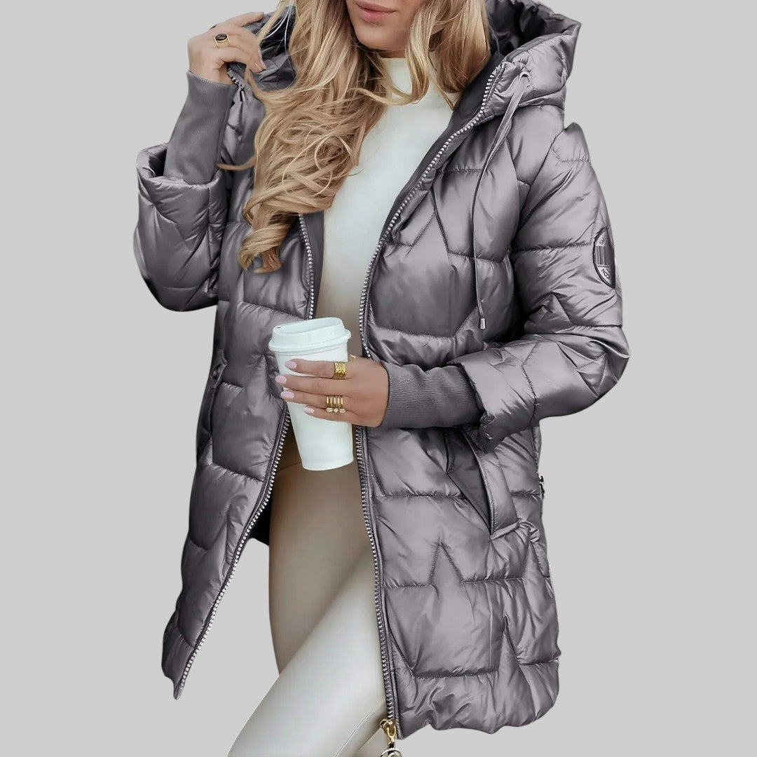 Sílvia - Casaco elegante com capuz