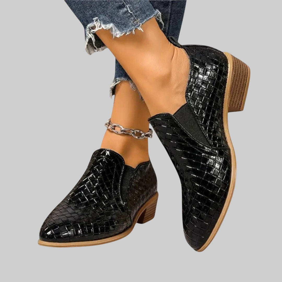 Nicole - Sapatos ortopédicos Oxford em pele ⏐edição premium