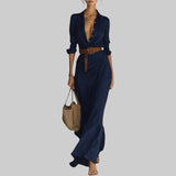 CELESTE – VESTIDO ENVELOPE COM CINTO NA CINTURA