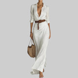 CELESTE – VESTIDO ENVELOPE COM CINTO NA CINTURA