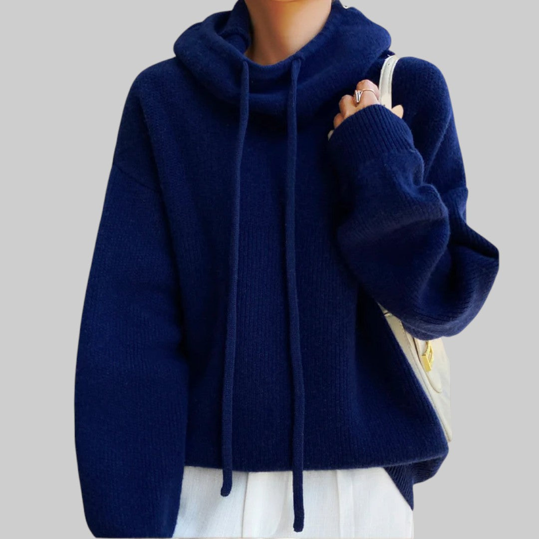Virgínia - Camisola de gola alta em lã merino